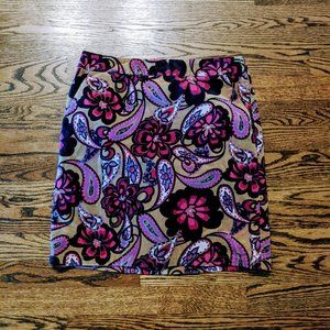 Ann Taylor Corduroy Pencil Skirt POCKETS 2P
